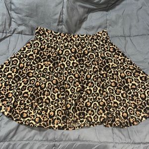 Cheetah skater skirt